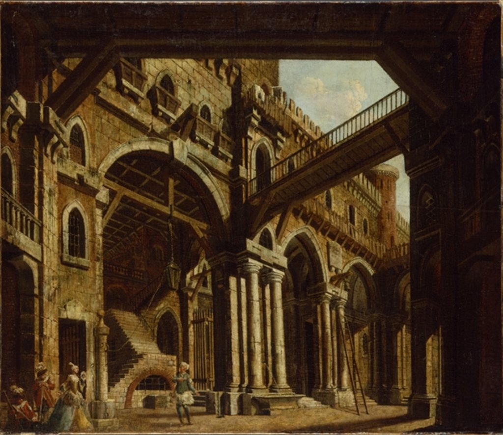 Detail of Stage Design for Act III of the Opera 'Montezuma', 1755 by Karl Friedrich Fechhelm