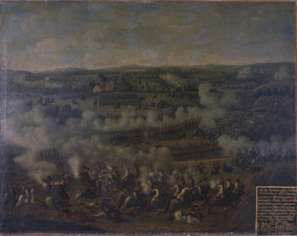 Detail of The Battle of Rossbach, 1757 by German School