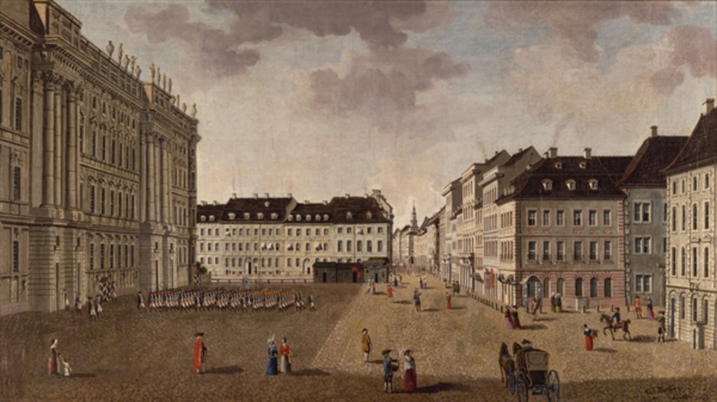 Detail of Berlin City Palace, 1765 by Carl Traugott Fechhelm