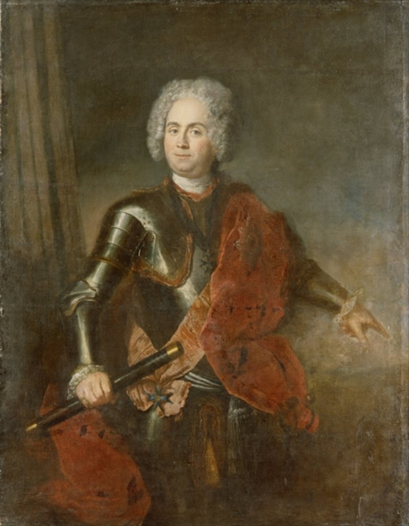 Detail of Graf von Schwerin by Antoine Pesne