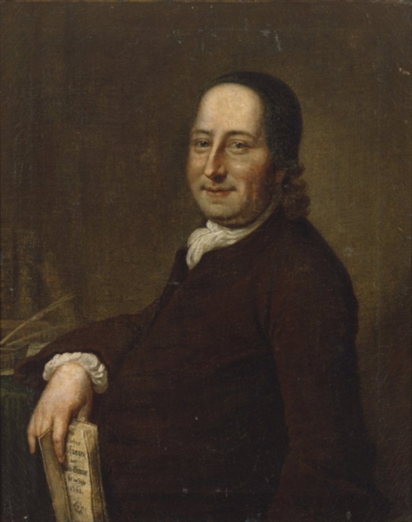 Detail of Nicholaus Ludwig Count von Zinzendorf with the Daily Watchwords, 1761 by Swiss School