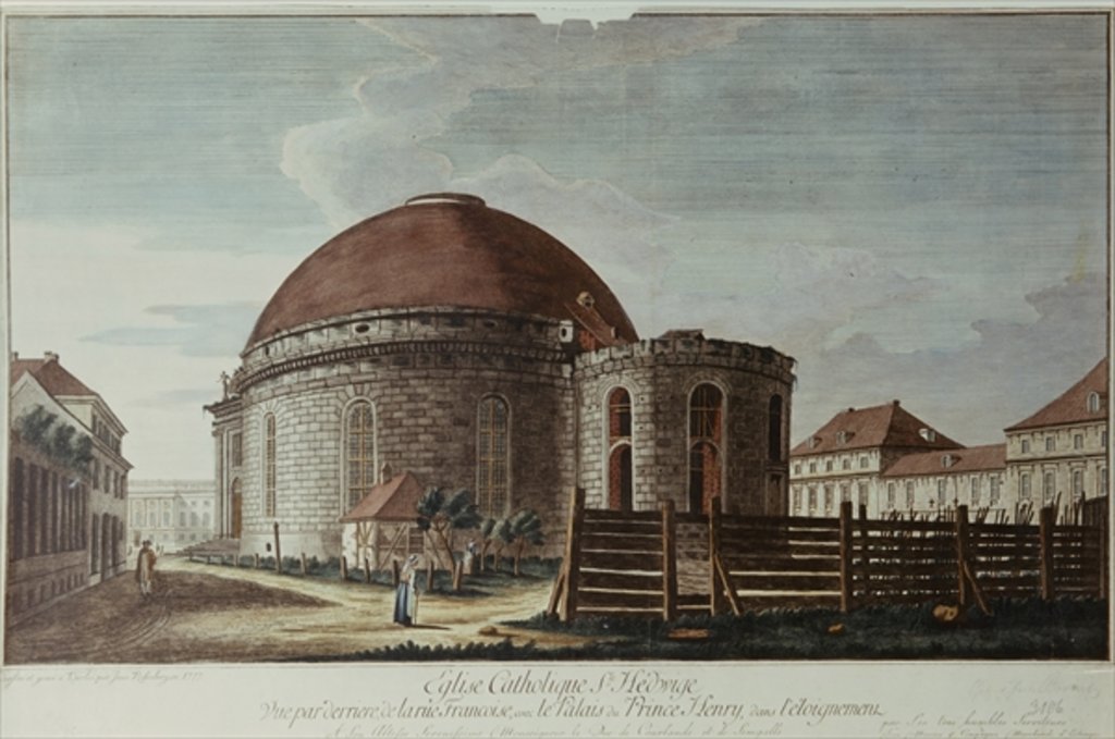 Detail of St. Hedwig, Cathedral, Berlin by Johann Carl Wilhelm Rosenberg