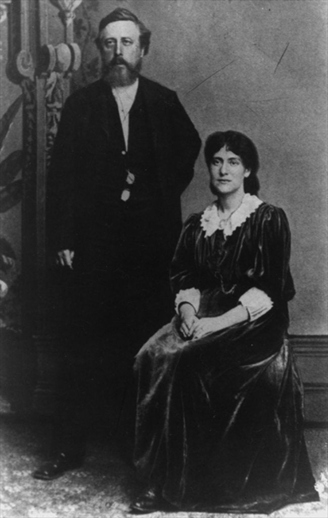 Detail of Wilhelm Liebknecht and Eleanor Aveling in America, 1887 by German Photographer