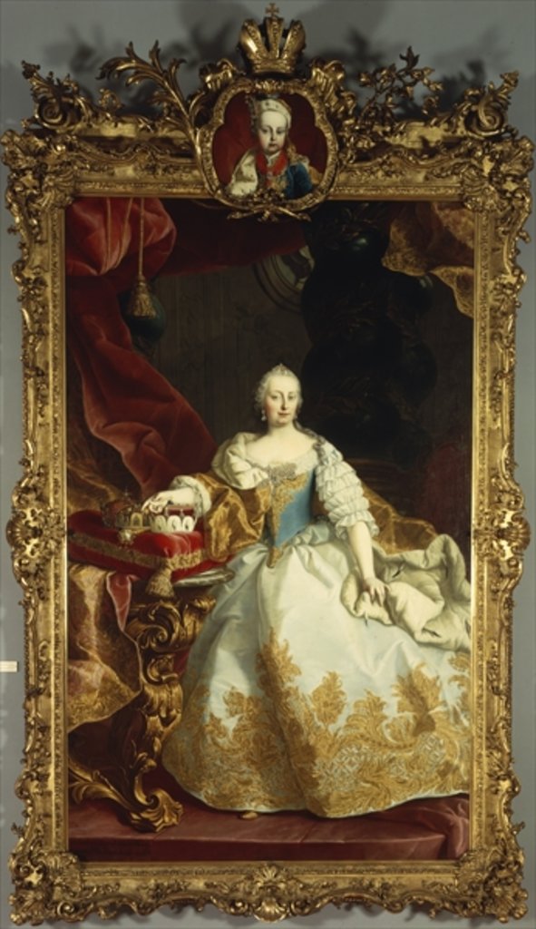 Detail of Portrait of Empress Maria Theresa with Joseph II as a child, 1744 by Martin van Mytens or Meytens