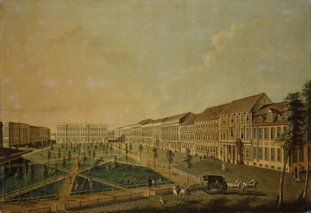 Detail of View of Wilhelmsplatz from the south, 1773 by Johann Friedrich Meyer
