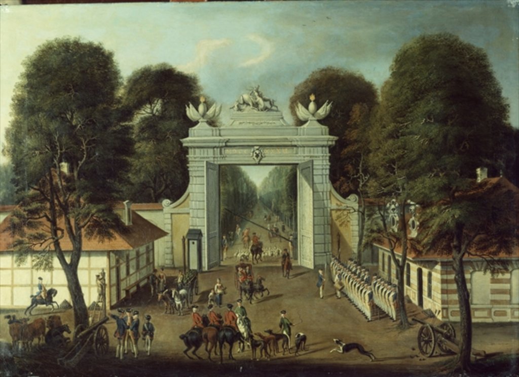 Detail of Hunting Lodge in Potsdam, c.1735 by Dismar Degen