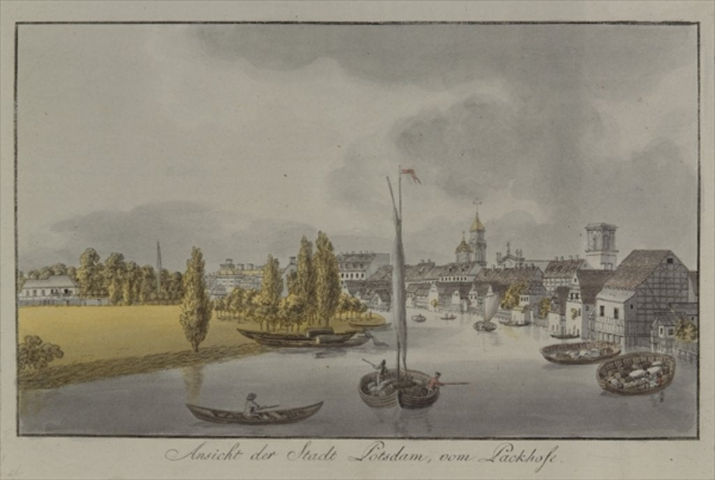 Detail of View of Potsdam, c. 1796 by Johann Friedrich Nagel
