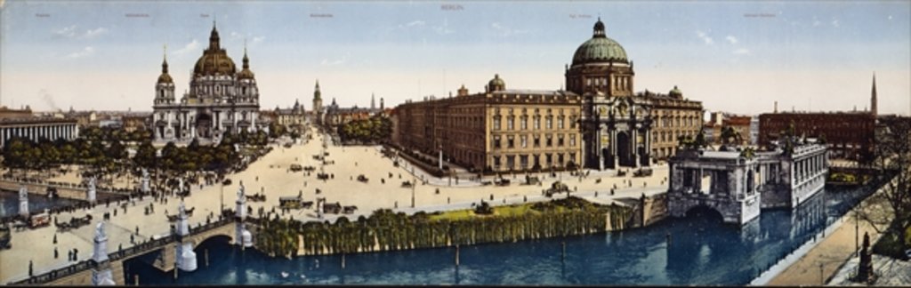 Detail of View of Berlin at the turn of the century by School German