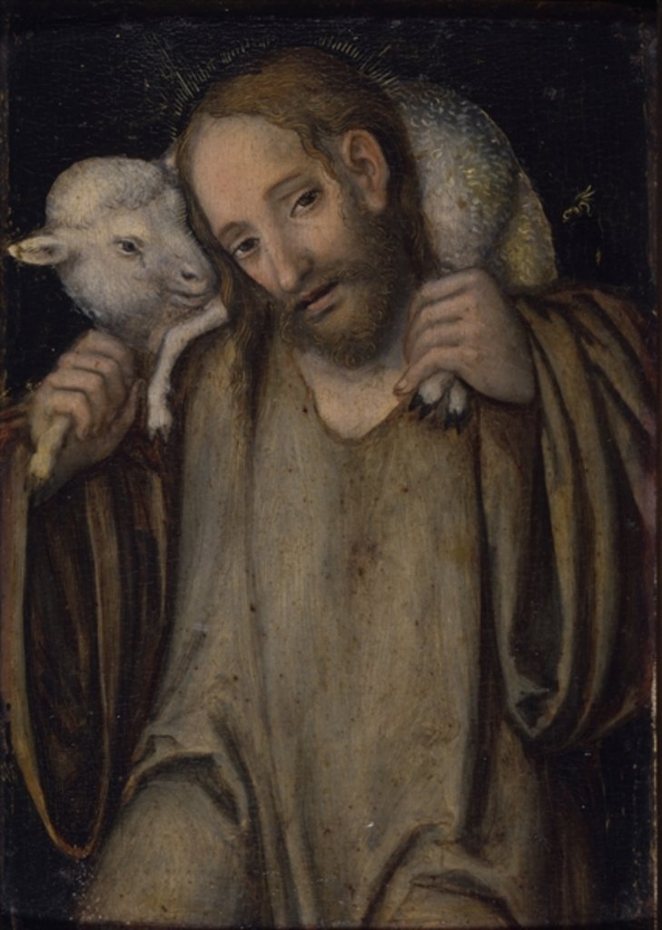 Detail of The Good Shepherd by Lucas the Elder Cranach