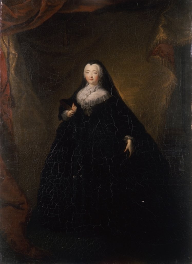 Detail of Empress Elizabeth in Black Domino, 1748 by Georg Christoph Grooth