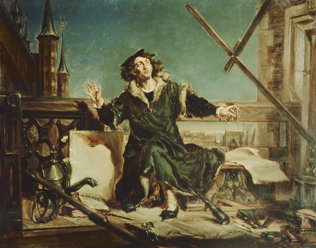 Detail of Copernicus in the Tower at Frombork by Jan Matejko