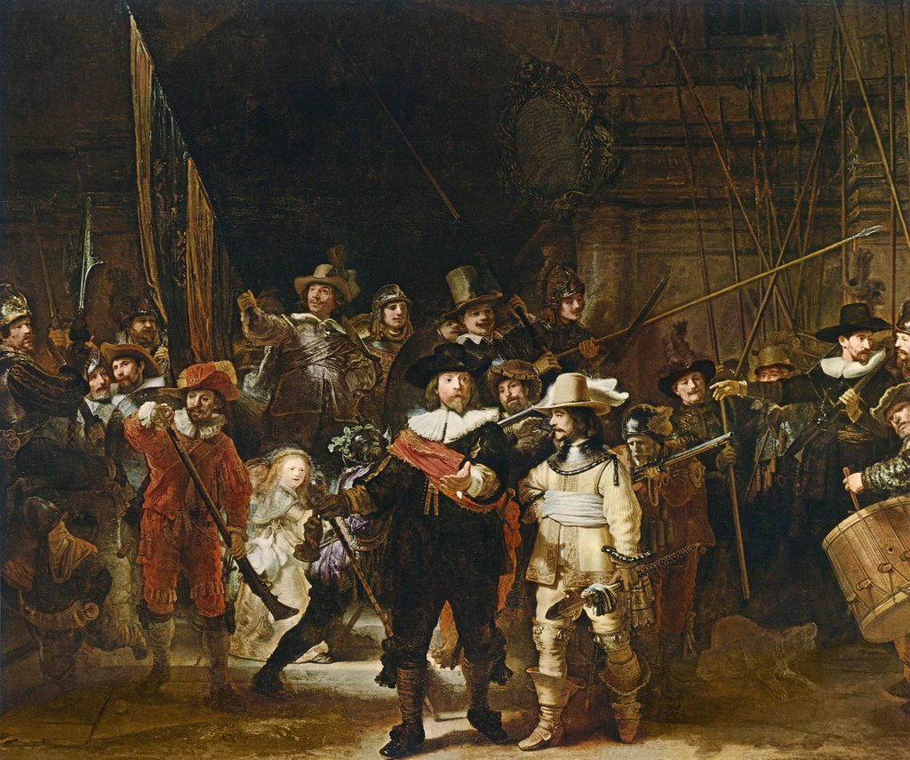 Detail of The Nightwatch, 1642 by Rembrandt Harmensz. van Rijn (after)