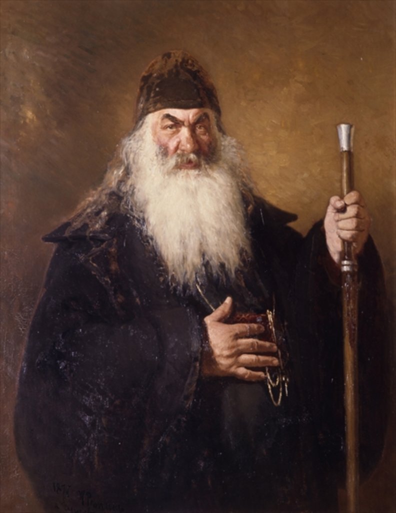 Detail of Protodiakon by Ilya Efimovich Repin