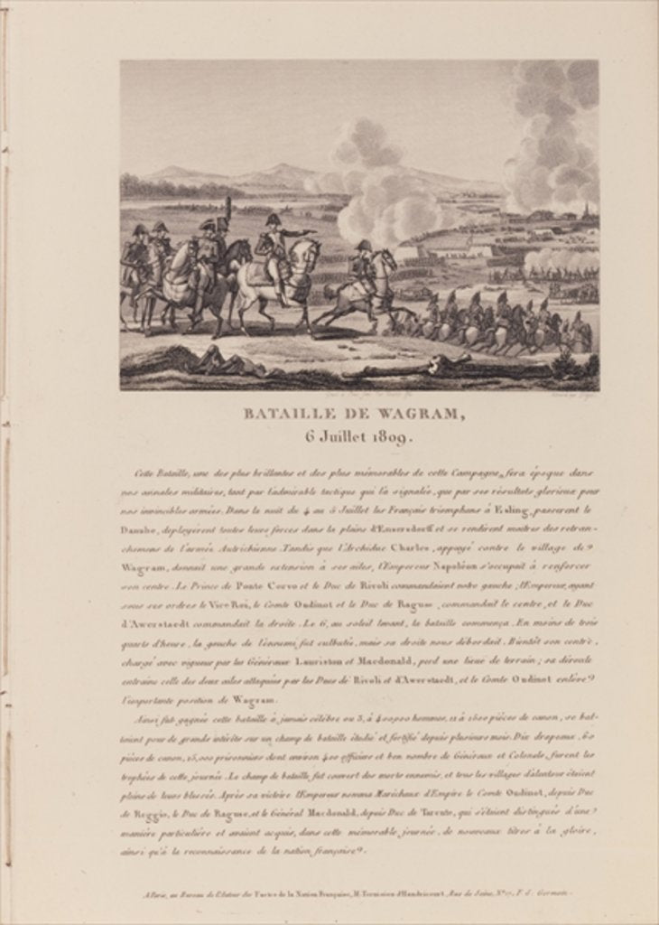 Detail of The Battle of Wagram on 6th July 1809 by French School