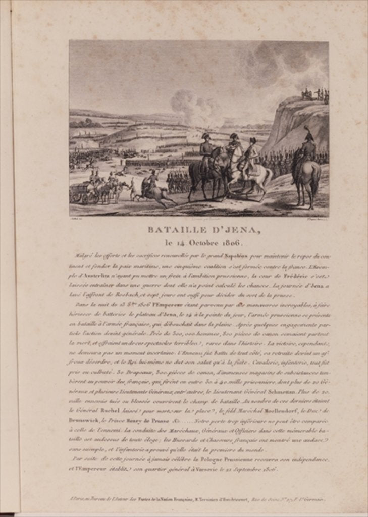Detail of The Battle of Jena, 14th October 1806 by French School