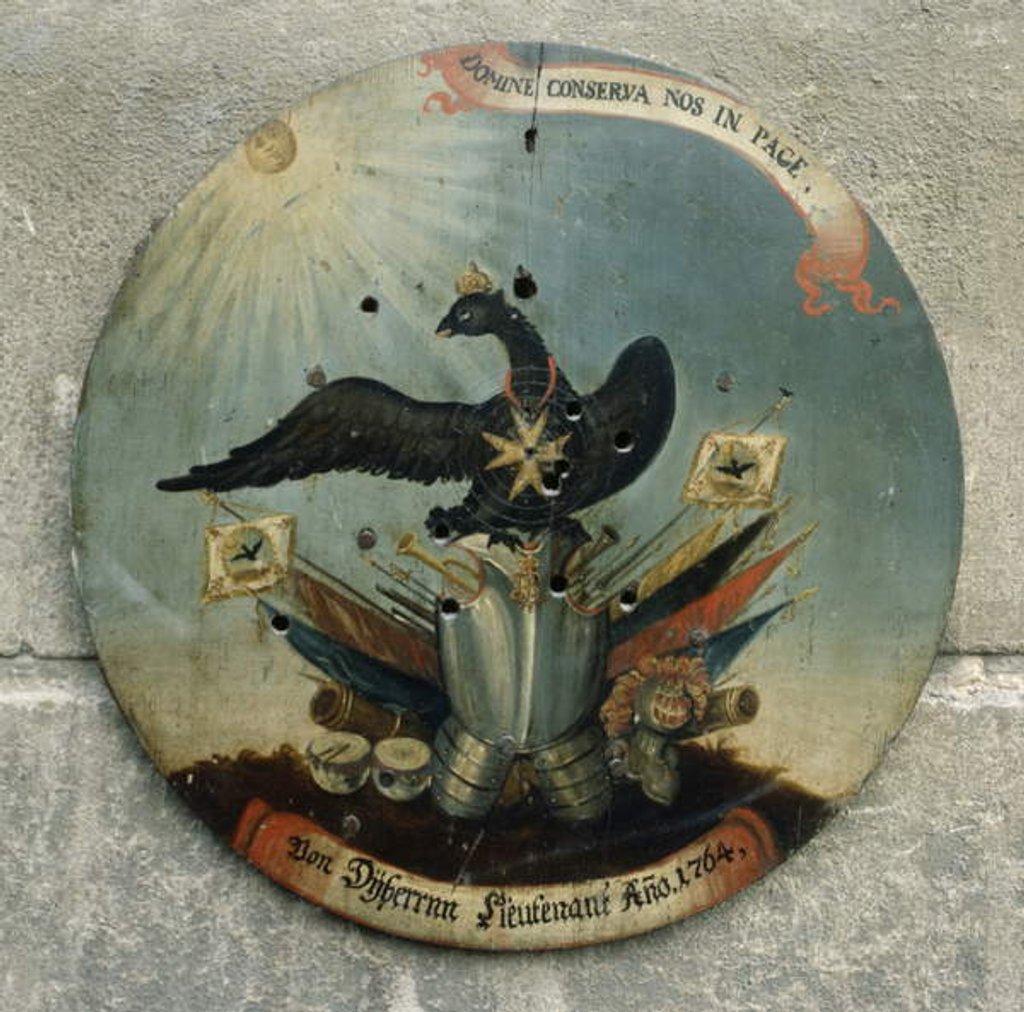 Detail of Shield of a Prussian officer, 1764 by German School