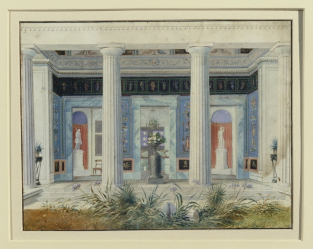 Detail of Garden portico, c.1834 by German School