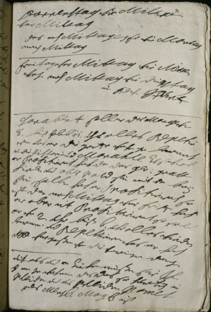 Detail of Instructions issued by Friedrich Wilhelm I by Frederick William I of Prussia