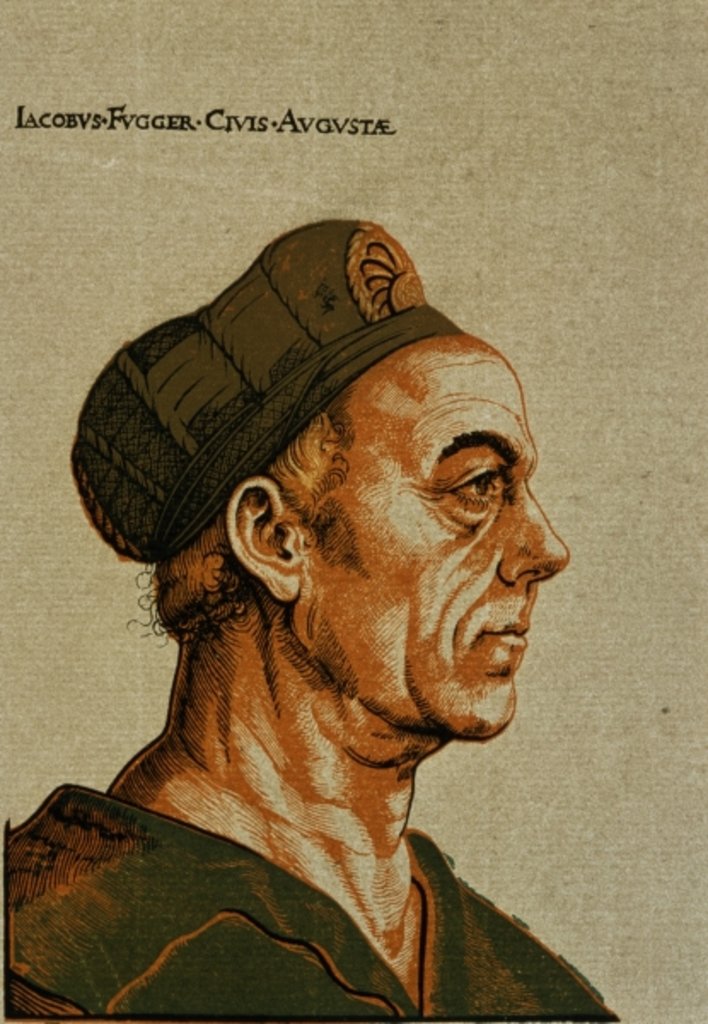Detail of Jakob Fugger II, 1511/12 by Hans Burgkmair