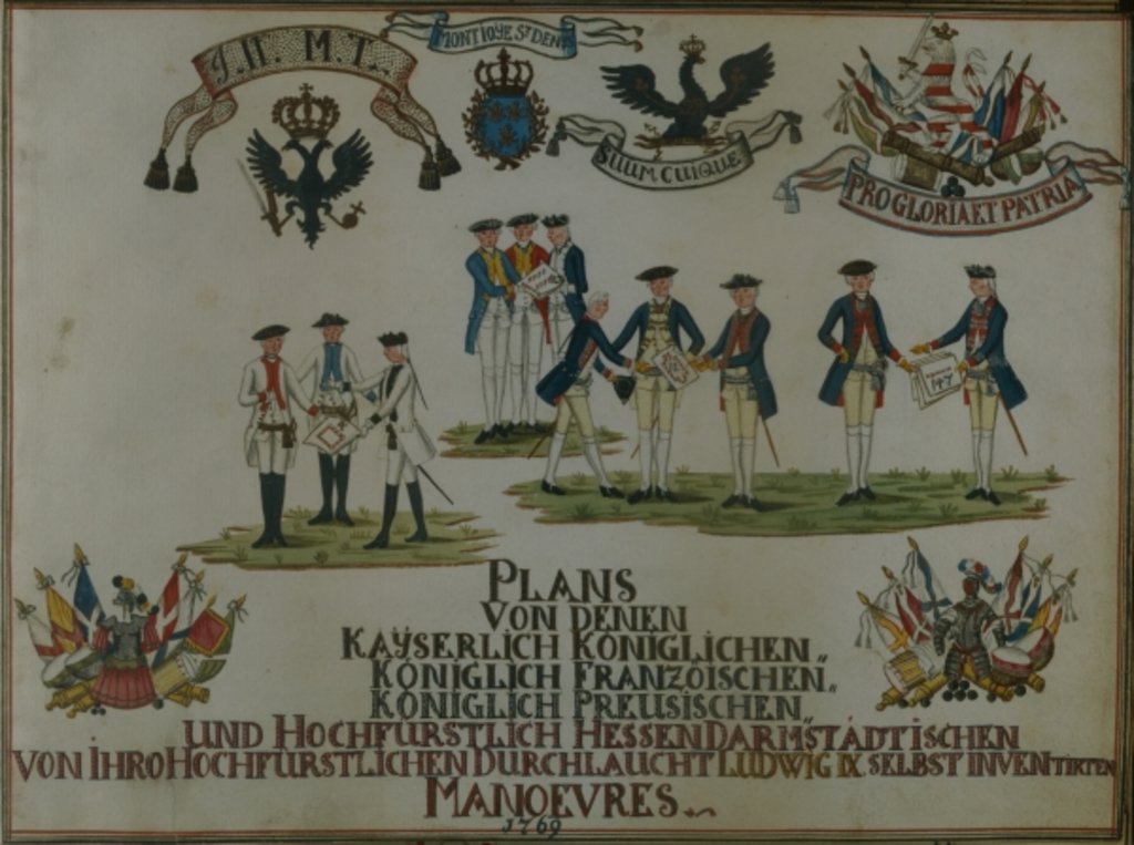 Detail of A collection of maneouvre plans of Louis IX of Hesse-Darmstadt by German School