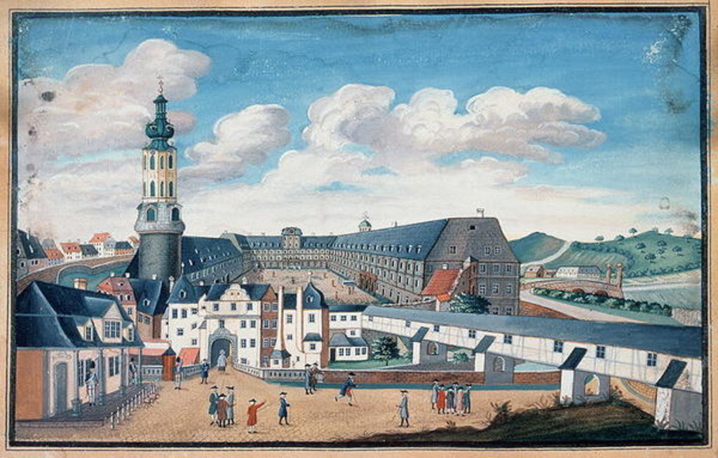 Detail of View of Weimar with the Castle of Wilhelmsburg by School German