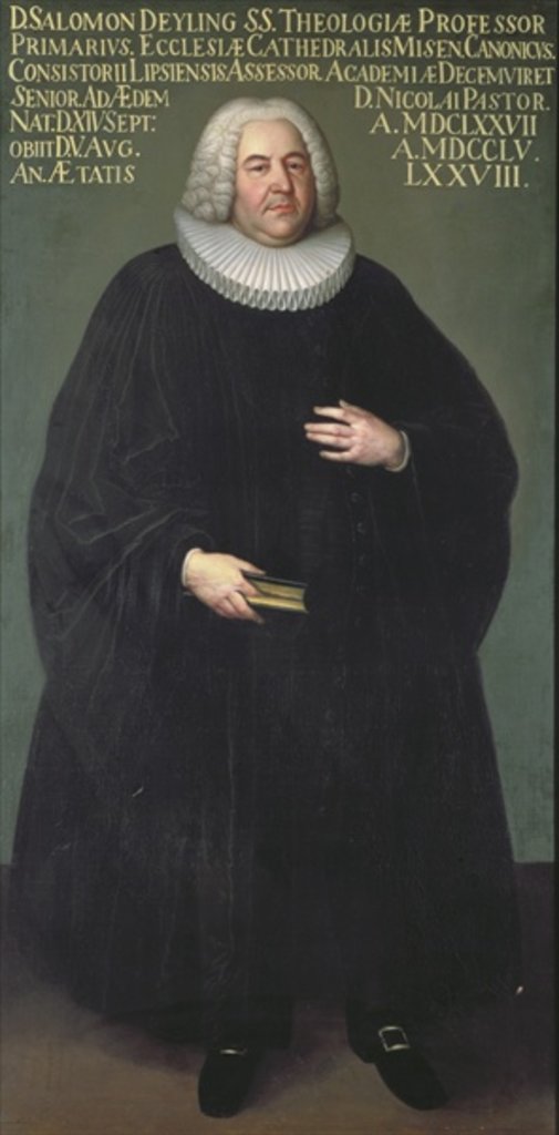 Detail of Superintendent Salomon Deyling a theologian of Leipzig by Anonymous Anonymous