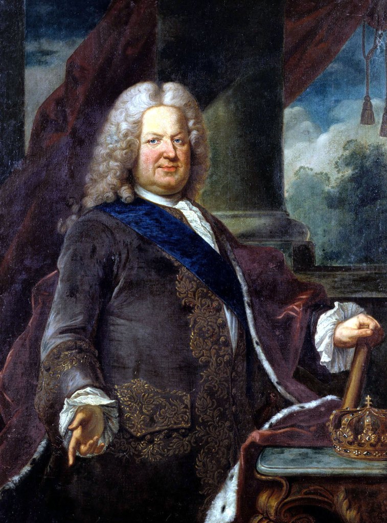 Detail of Stanislas Leszczynski, King of Poland by Jean Girardet