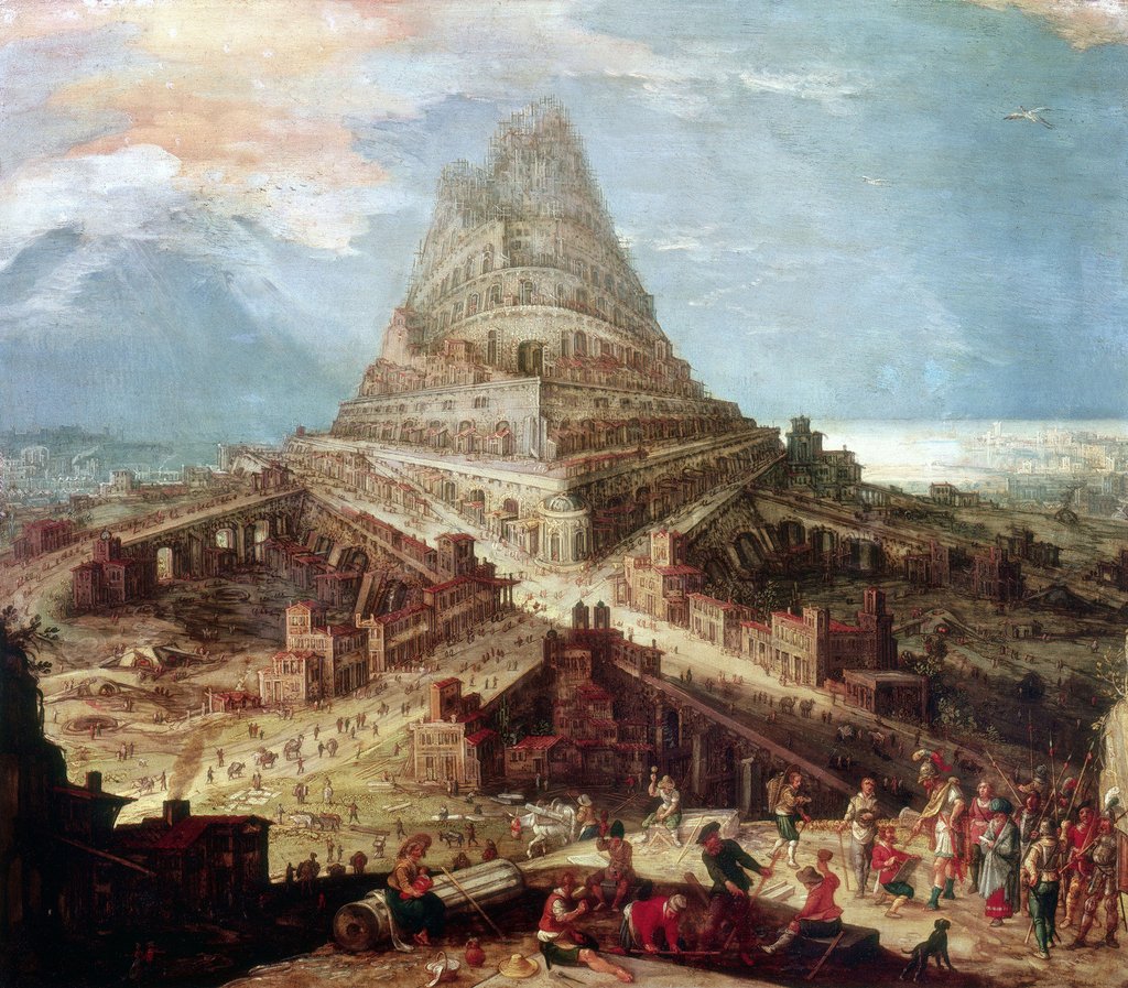 Detail of Construction of the Tower of Babel, 16th-17th century by Hendrick van Cleve