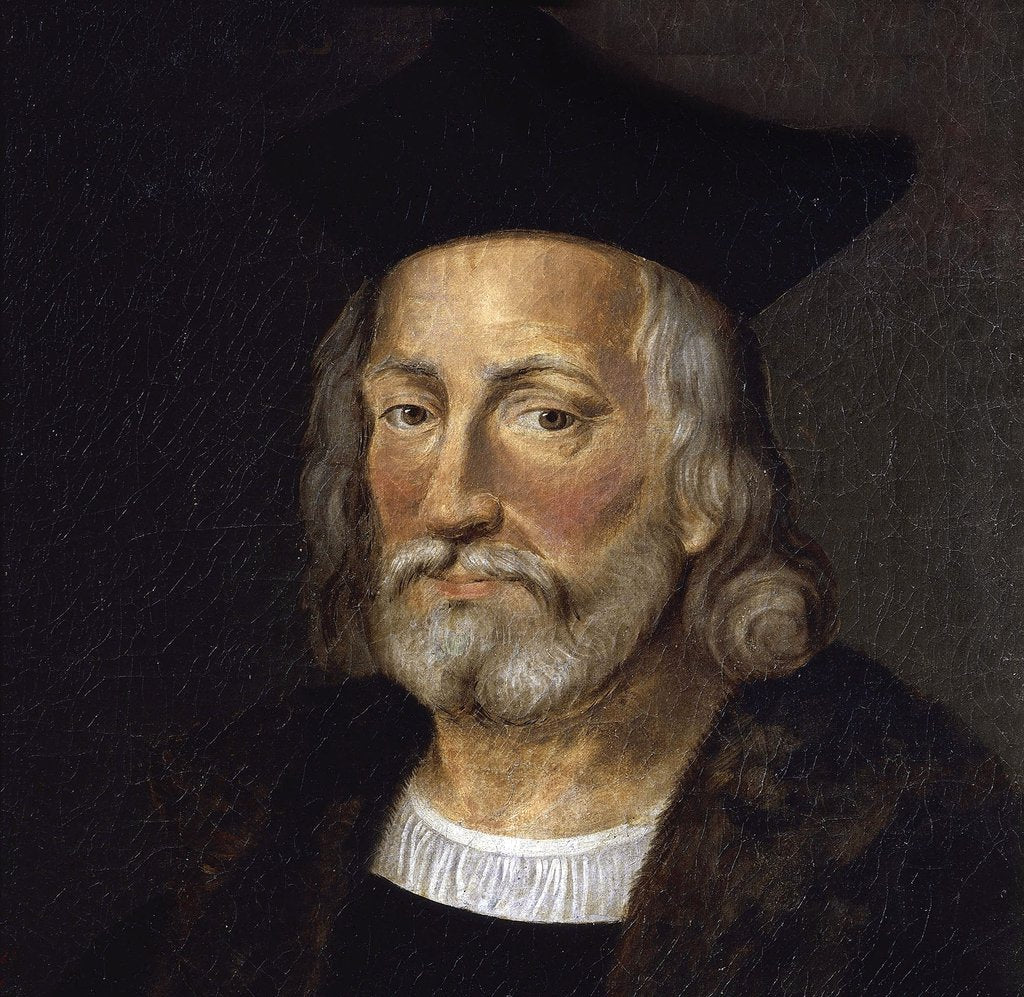 Detail of Francois Rabelais, 16th century by French School