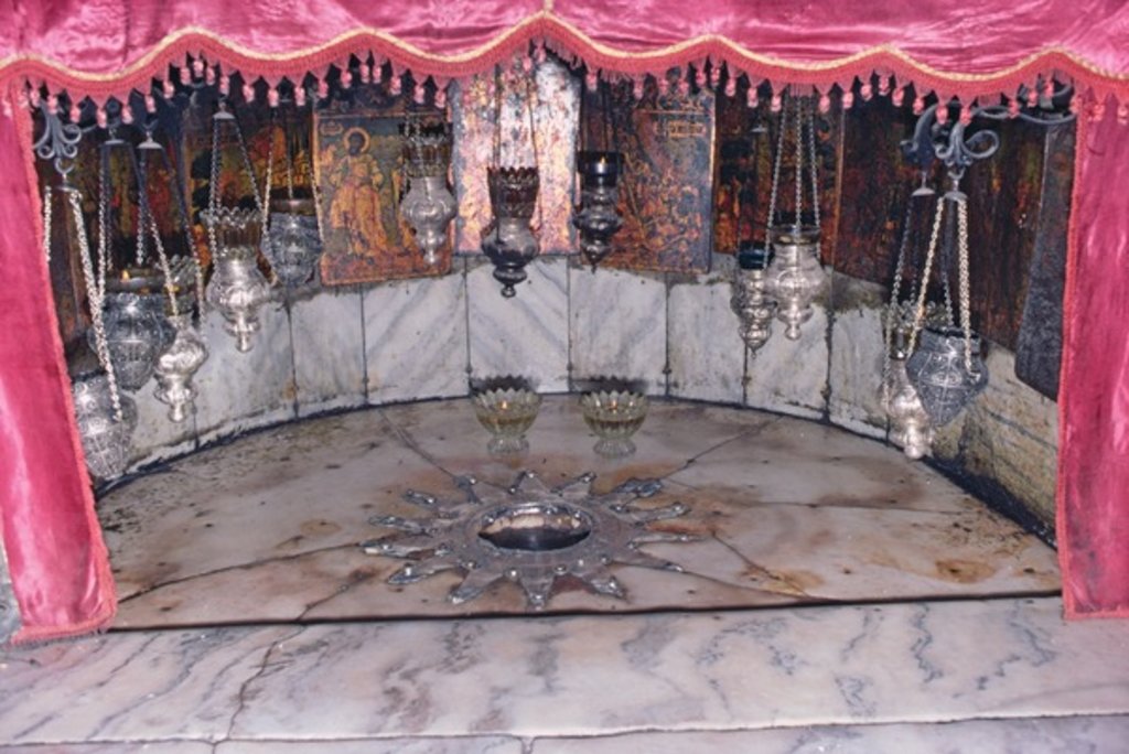 Detail of The Star of Bethlehem in the Grotto of the Nativity by Anonymous