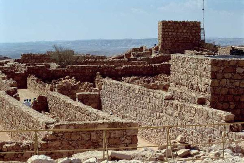 Detail of Remains of the fortress palace, built by Herod the Great c.37-31 BC by Anonymous