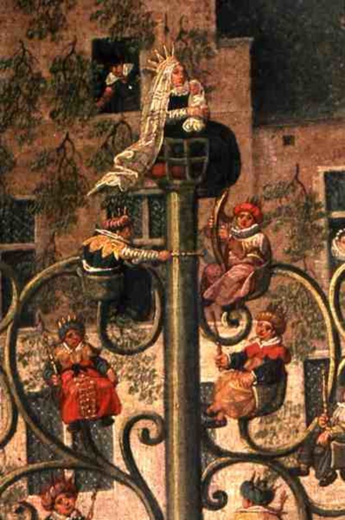 Detail of The Triumph of Archduchess Isabella in the Brussels Ommeganck of Sunday, 31st May 1615, detail of the Car of the Stem of Jesse, 1615 by Denys van Alsloot