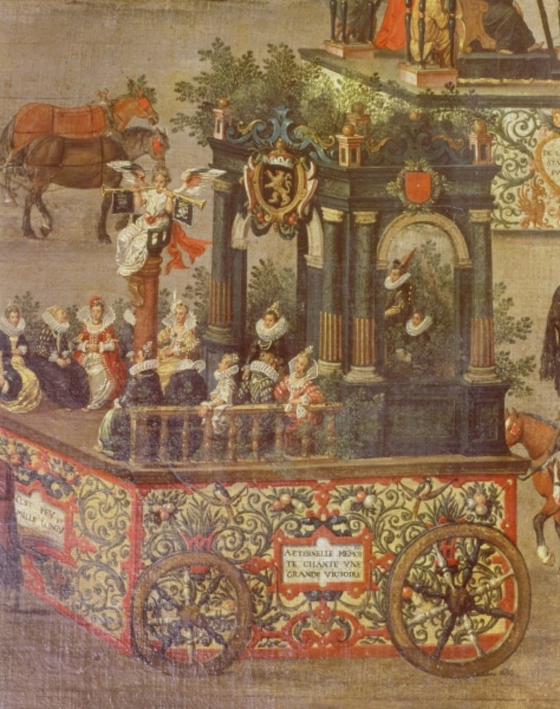 Detail of The Triumph of Archduchess Isabella in the Ommeganck in Brussels on 31st May 1615, detail of the Car of the Court of Isabella, 1615 by Denys van Alsloot