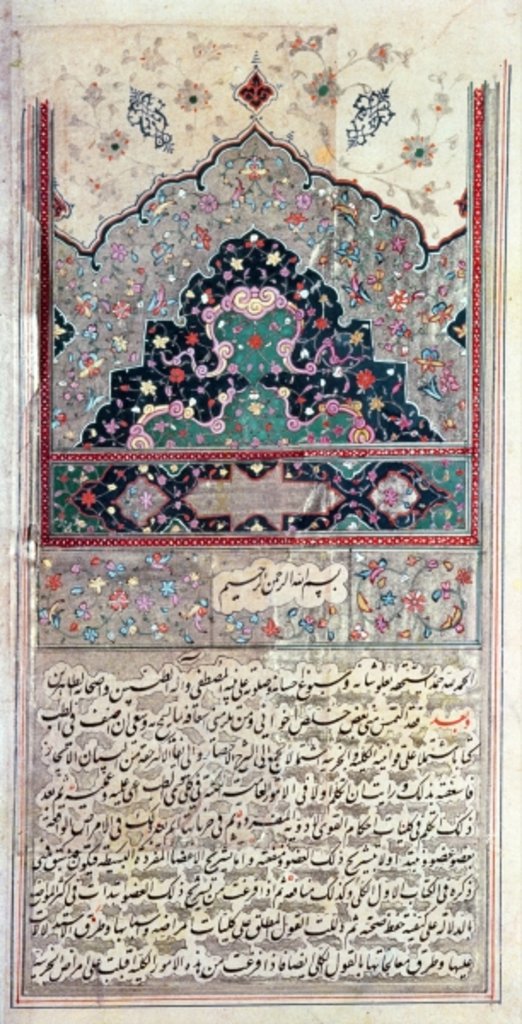 Detail of Page from the Canon of Medicine by Avicenna 1632 by Persian School