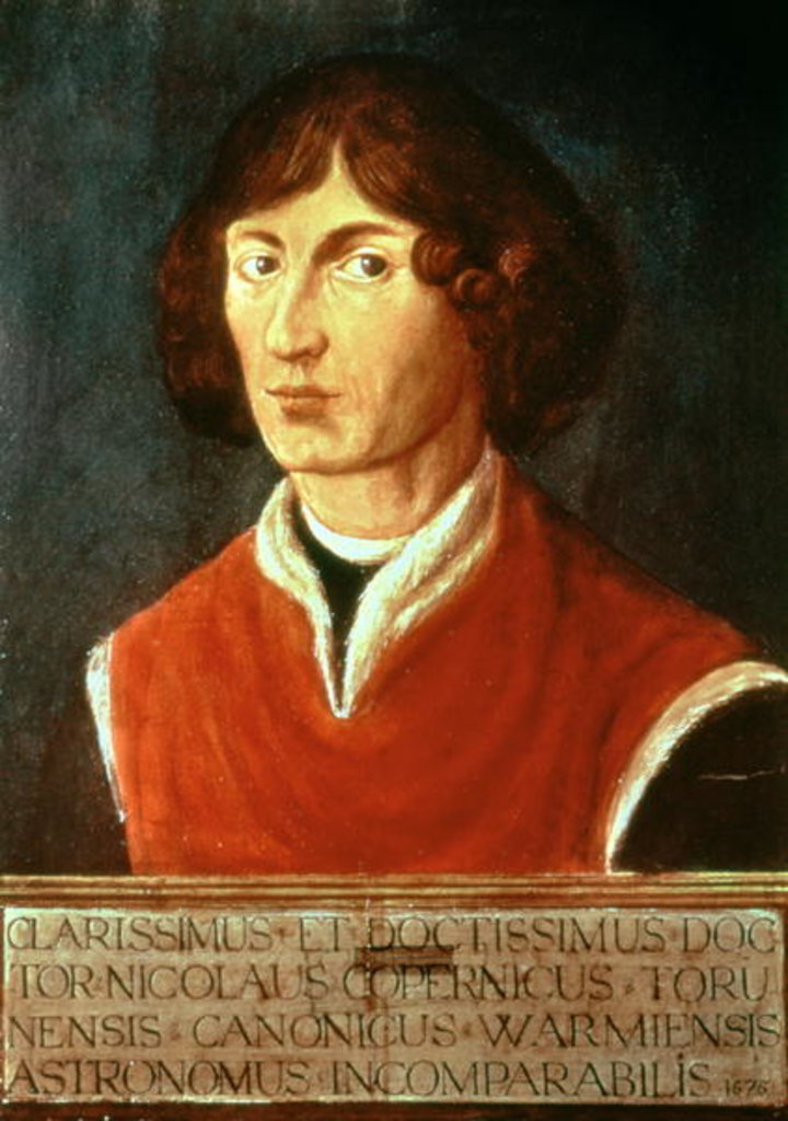 Detail of Portrait of Andreus Nikolaus Copernicus 1575 by Polish School