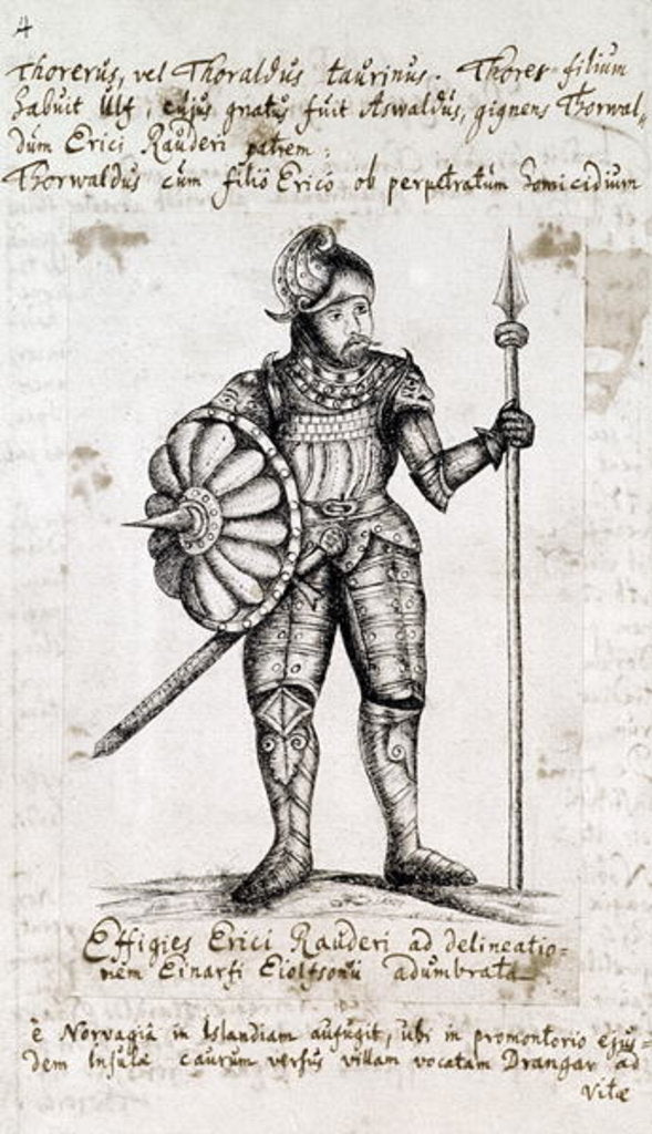 Detail of Eric the Red by Danish School