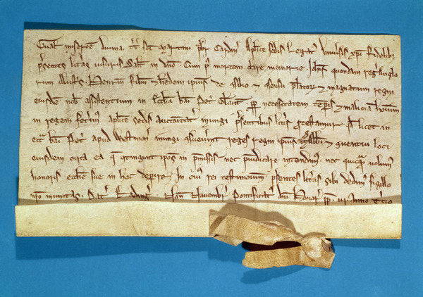 Detail of A formal protest over the anointment of Henry III in Gloucester, written by the Papal Legate, Cardinal Gualo, 1218 by Italian School