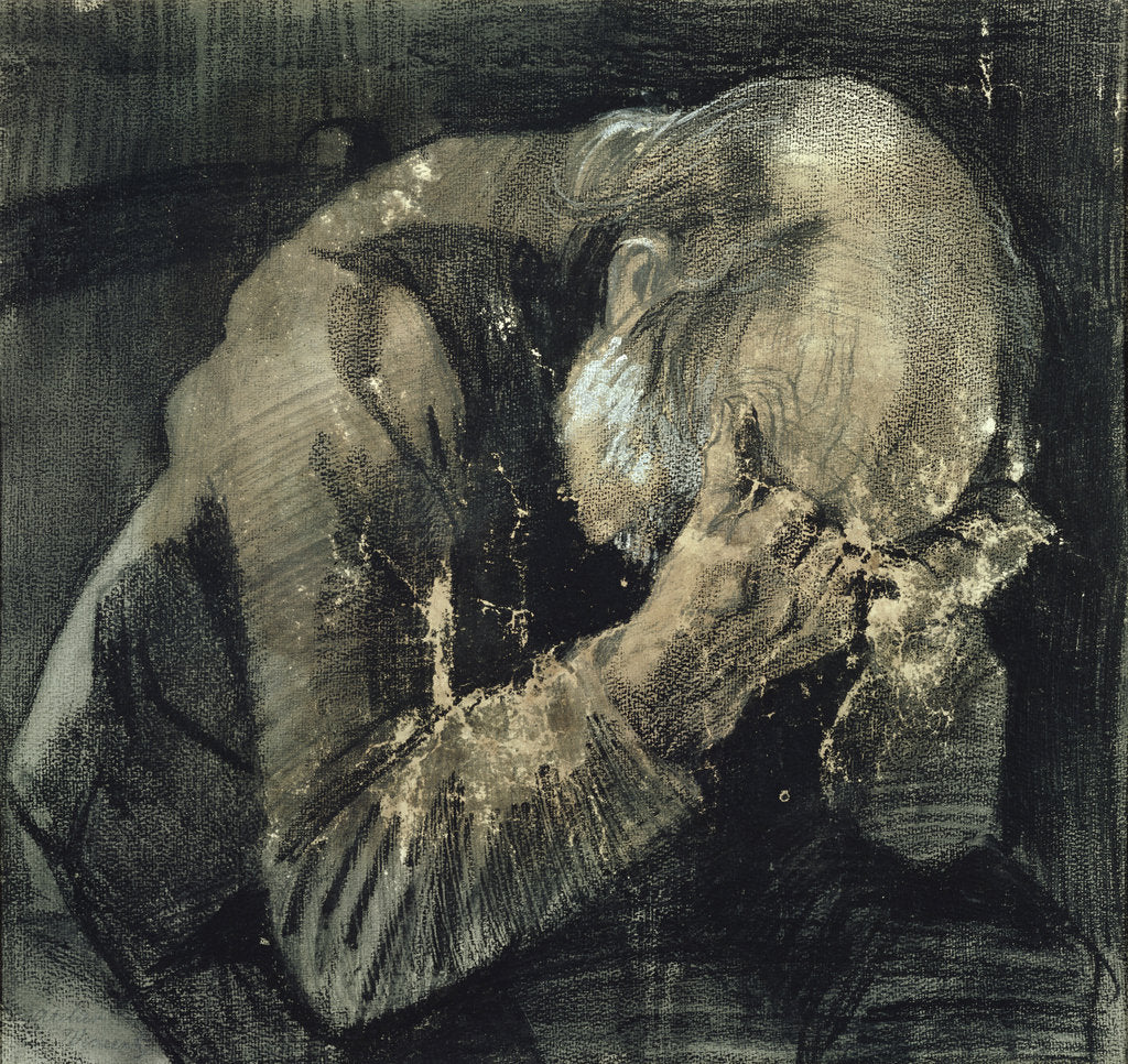 Detail of Sorrowful old man, 1882 by Vincent van Gogh