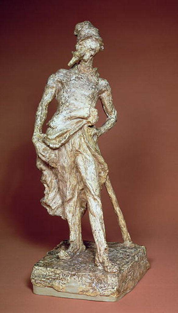 Detail of Ratapoil, toned plaster sculpture by Honore Daumier, 1850-51 by Anonymous