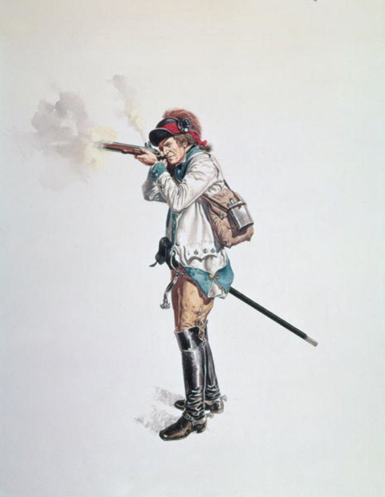 Detail of One of Washington's 3rd Continental Dragoons by American School