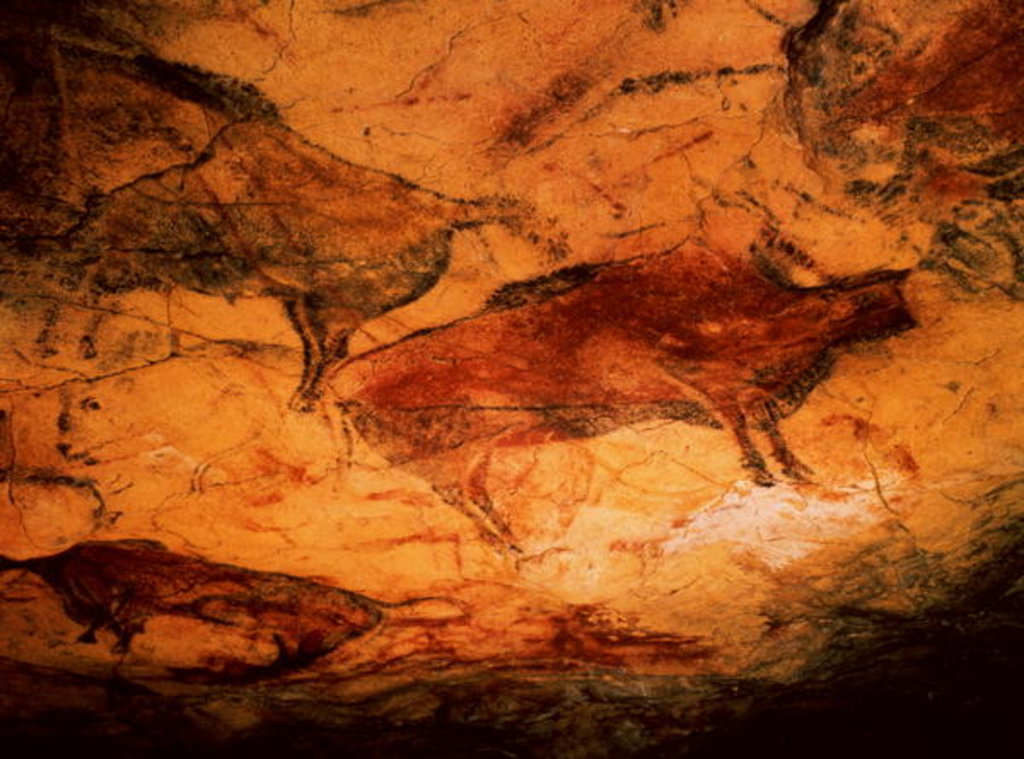 Detail of Bison from the Caves at Altimira, c.15000 BC by Prehistoric Prehistoric