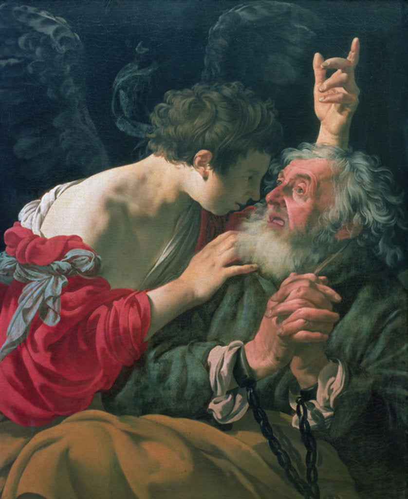 Detail of The Liberation of St. Peter, 1624 by Hendrick Ter Brugghen
