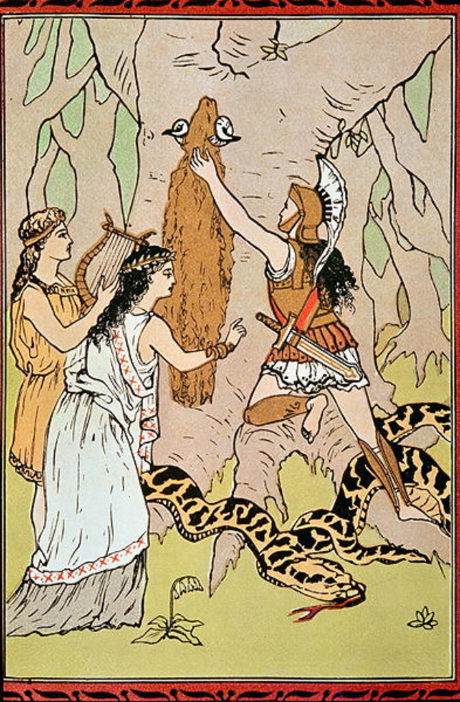 Detail of Jason seizing the Golden Fleece by English School