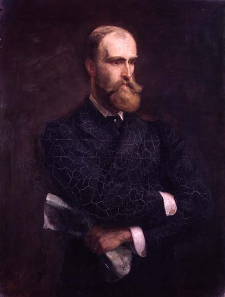 Detail of Portrait of Charles Stewart Parnell 1892 by Sydney Prior Hall