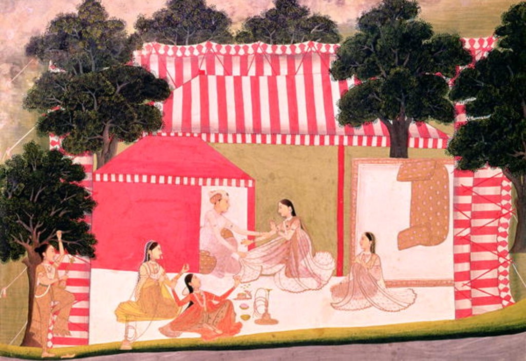 Detail of A Prince and his Harem by School Mughal