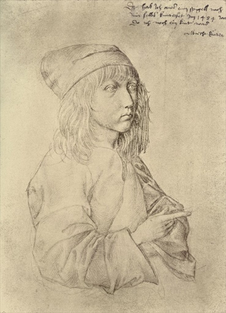 Detail of Self-Portrait at the Age of Thirteen, 1484 by Albrecht Dürer or Duerer