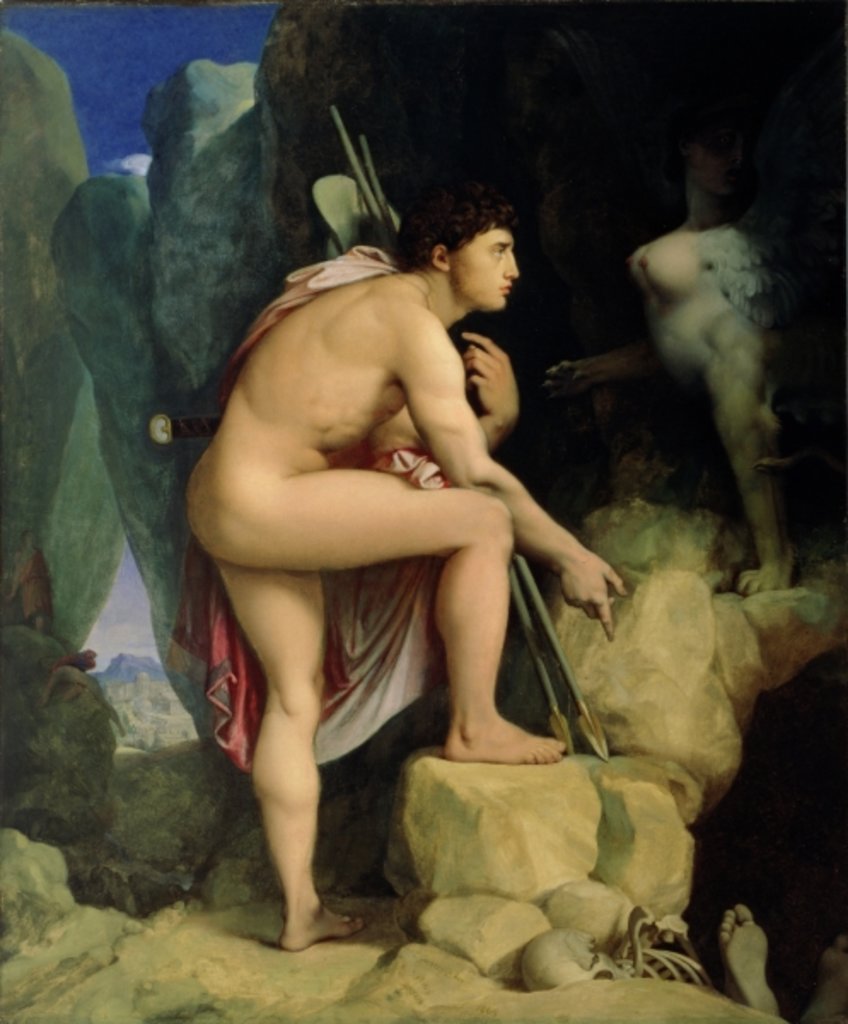 Detail of Oedipus and the Sphinx, 1864 by Jean Auguste Dominique Ingres