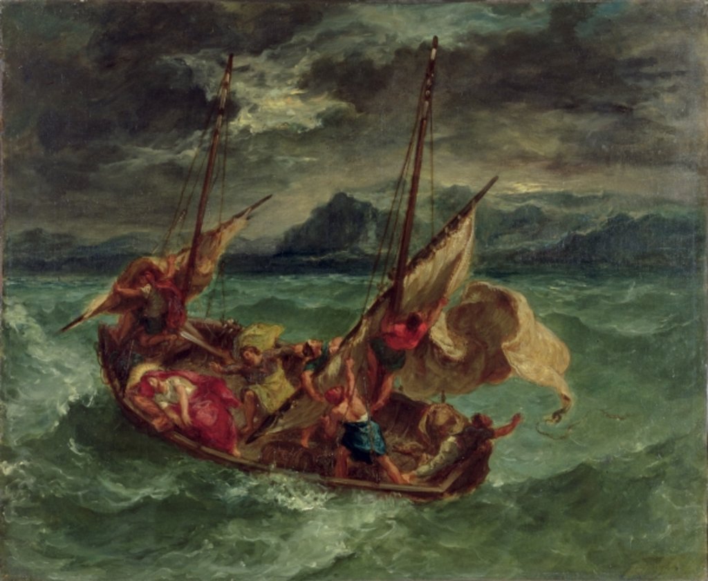 Detail of Christ on the Sea of Galilee, 1854 by Ferdinand Victor Eugene Delacroix