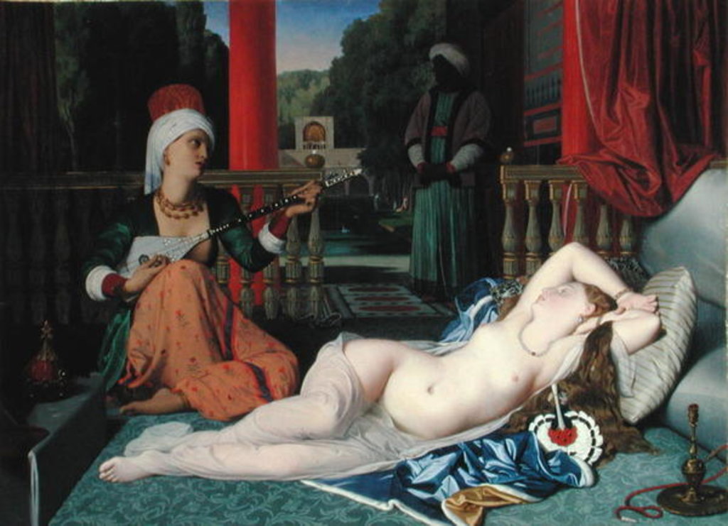 Detail of Odalisque with Slave, 1842 by Jean Auguste Dominique Ingres