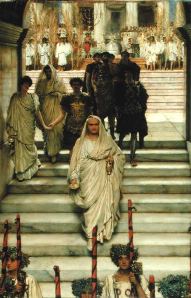 Detail of The Triumph of Titus: The Flavians, 1885 by Lawrence Alma-Tadema